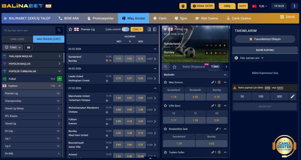 balinabet spor bahisleri